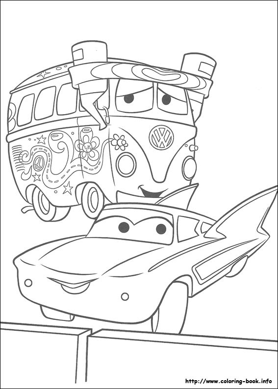 Plansa de colorat cu Cars pixar 214 129